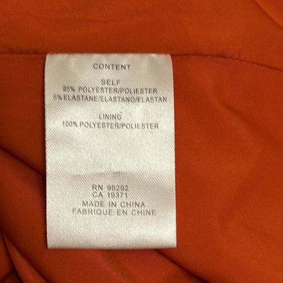 Tibi women’s paprika color button sleeves crepe shift mini dress size 2 - Picture 8 of 11